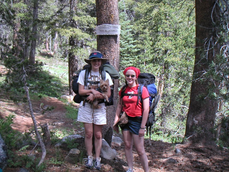 at trailhead