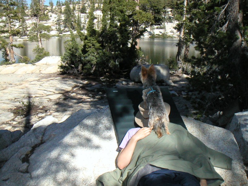 at trailhead