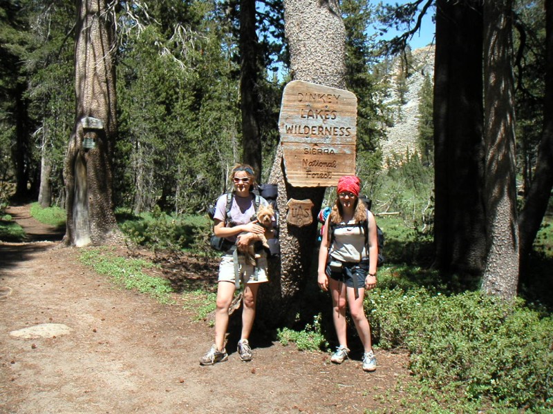 at trailhead