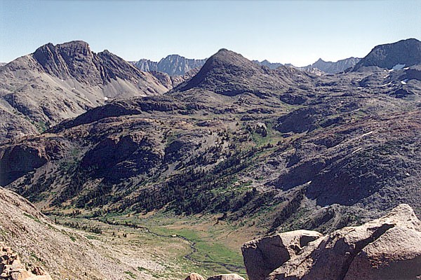 Goddard Canyon from Gunsight Pass