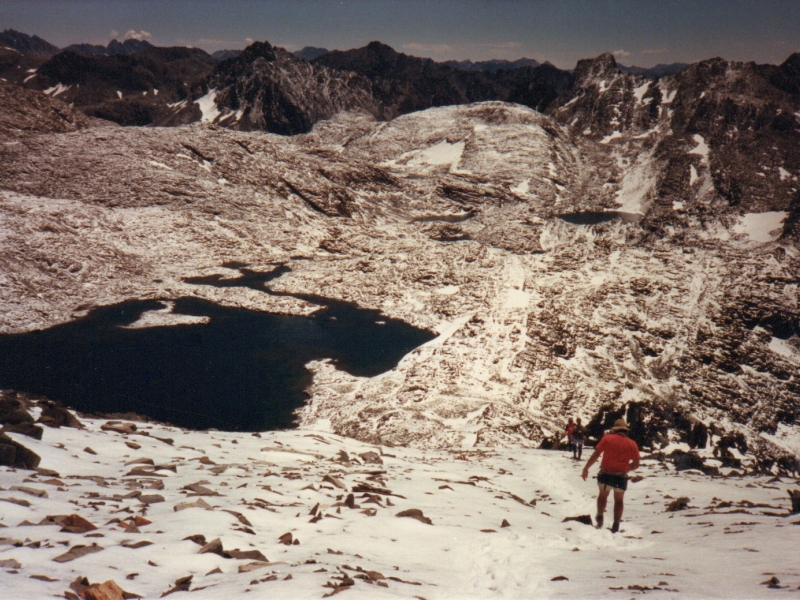 descending Mt Goddard
