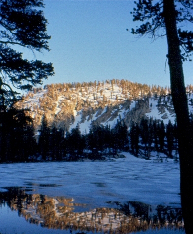 Coyote Lakes covered in ice