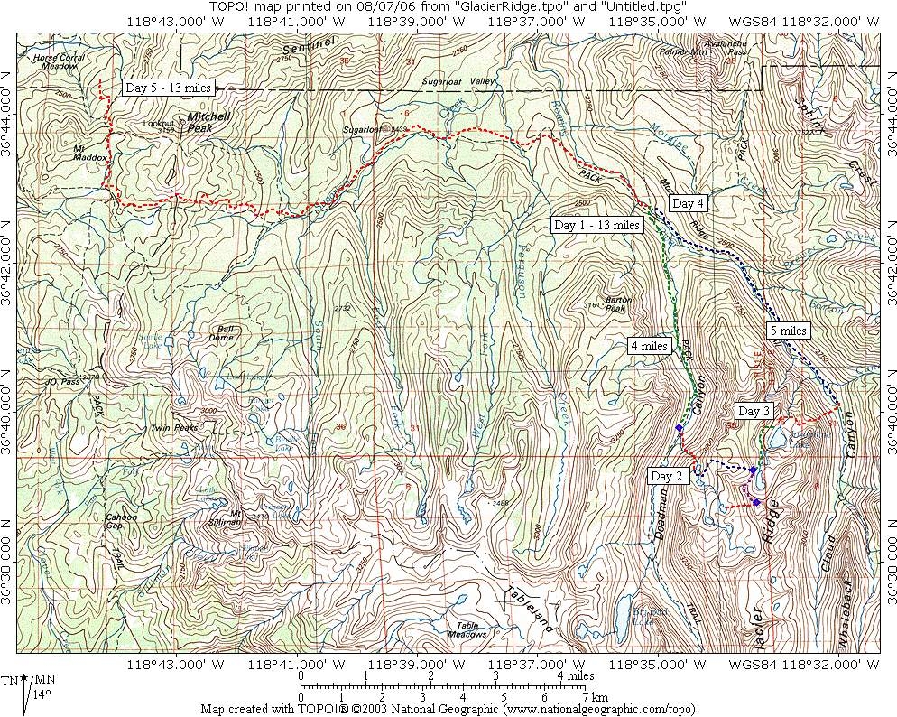 Glacier Ridge Map
