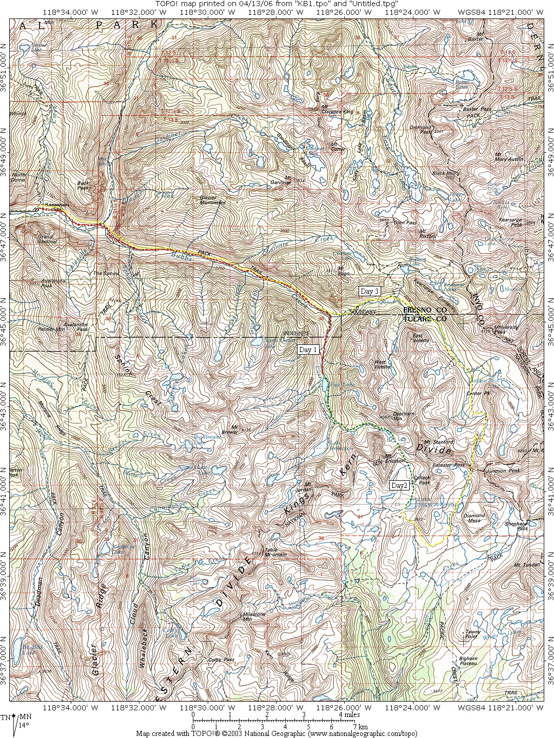 Kern Basin I Map