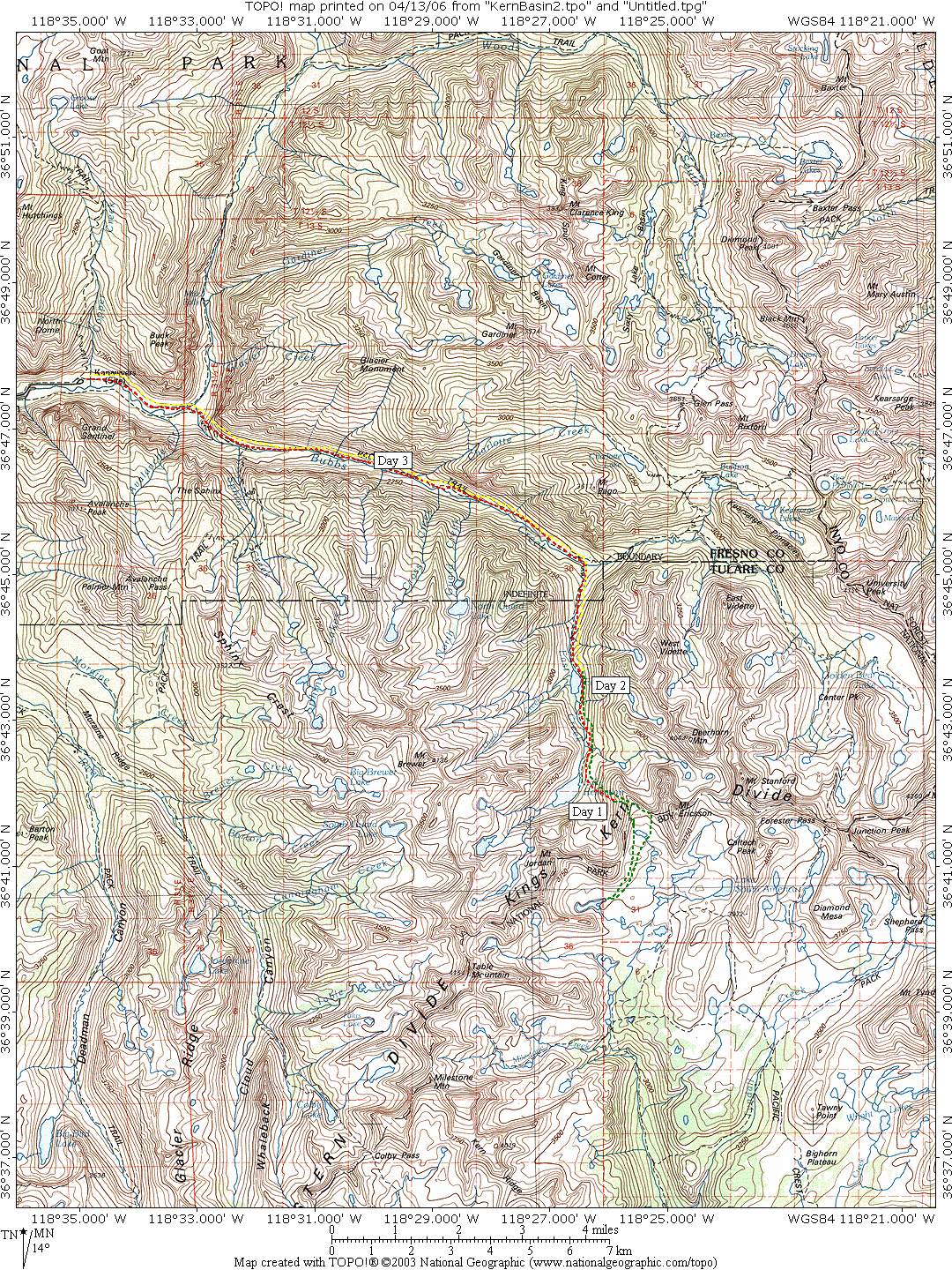 Kern Basin II Map
