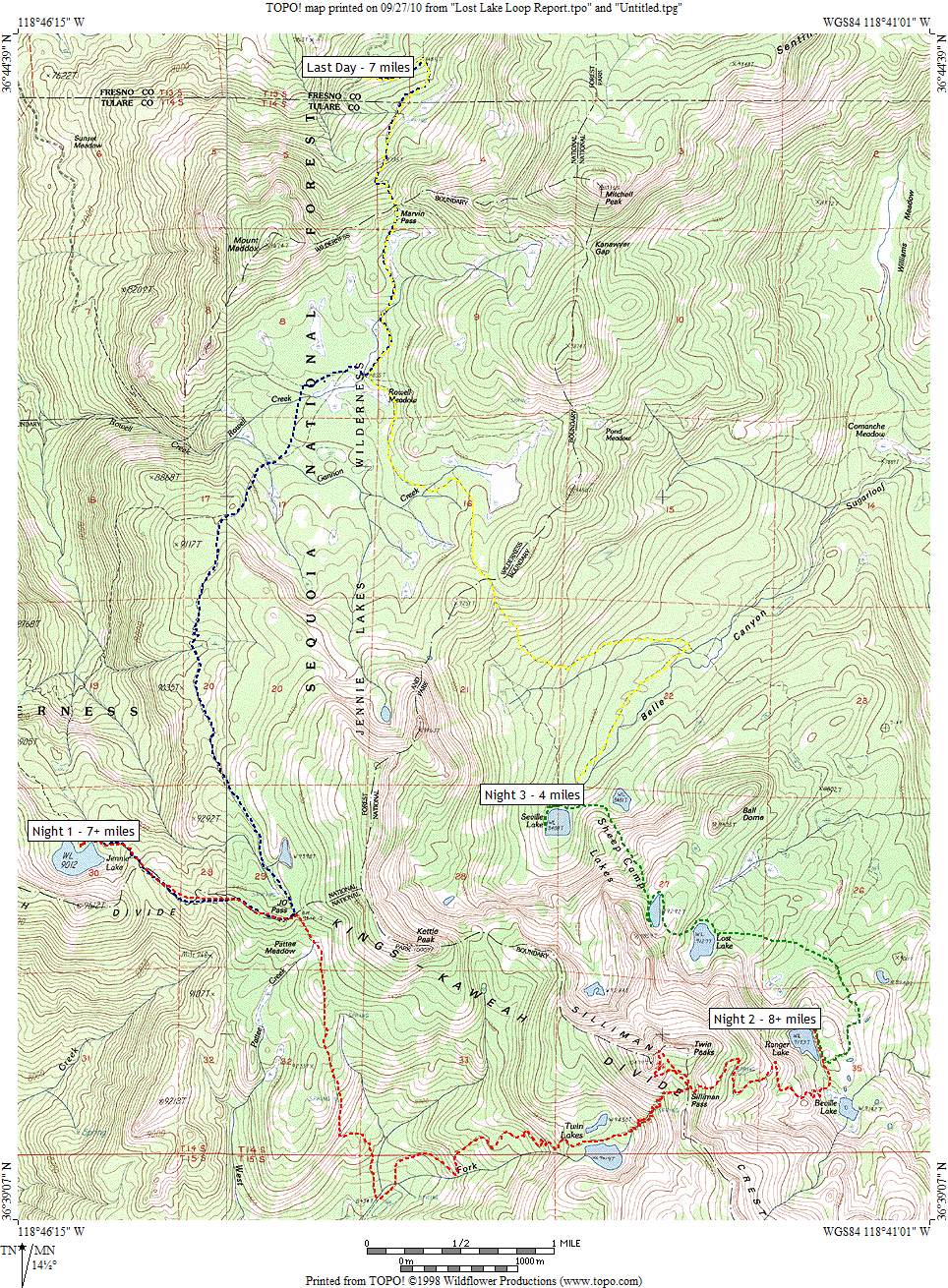 Lost Lake Loop Map