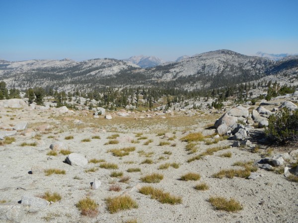 Reddys Hole from pass between Fleming Creek and Post Corral Creek watersheds