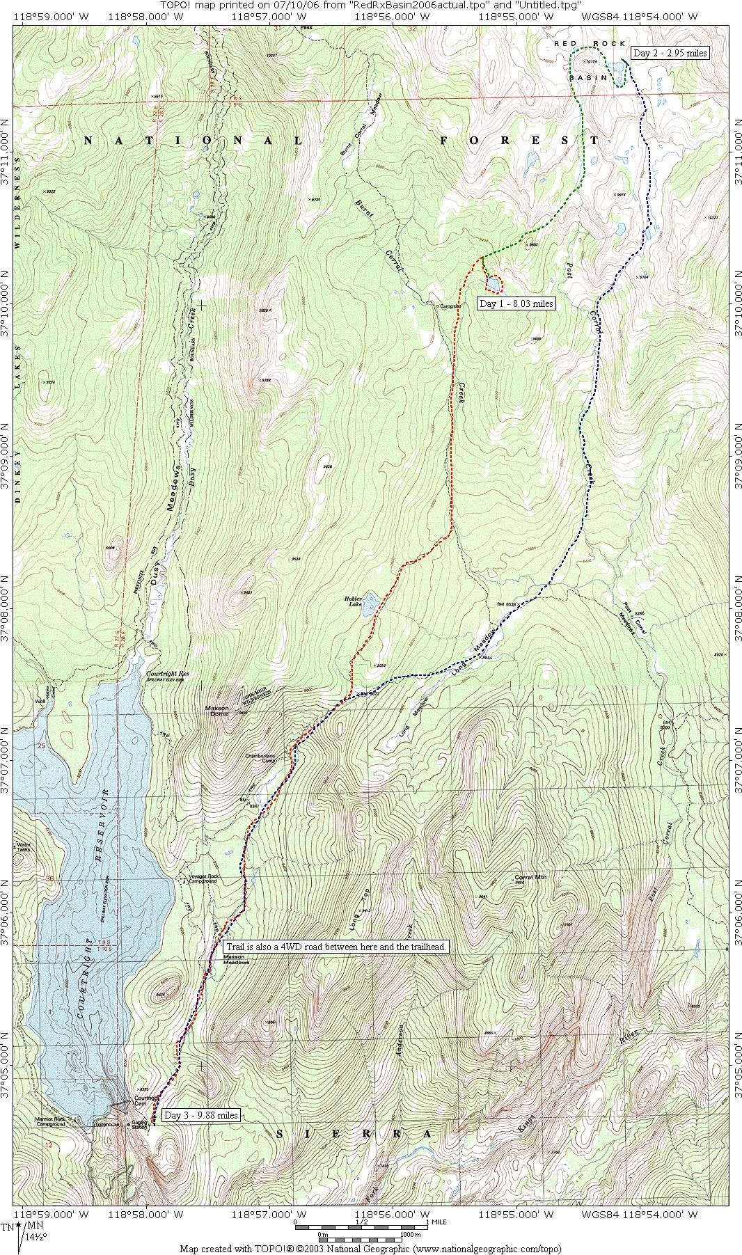 Red Rock Basin Map