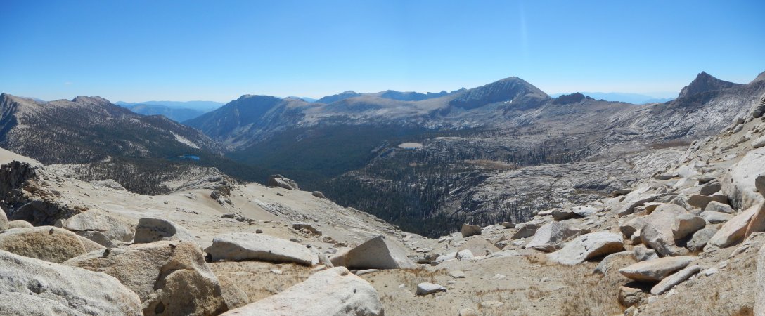 view to the south from Franklin Pass