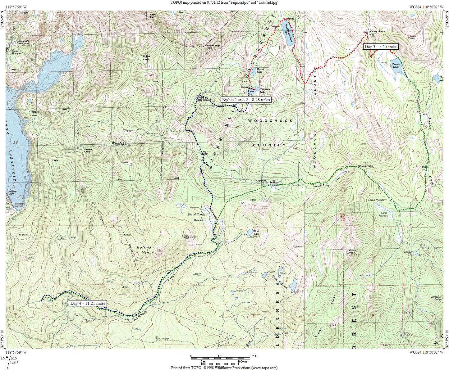 Woodchuck Country Map